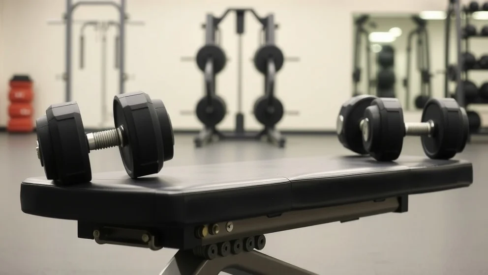 Bänkpress med hantlar för starkare armar
