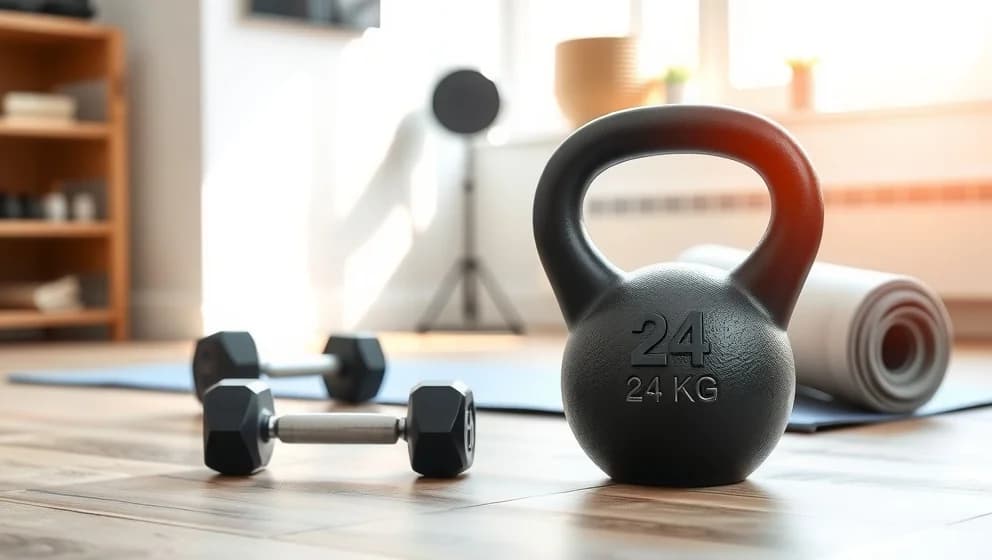 Kettlebell 24 kg träning för hemmafitnessen