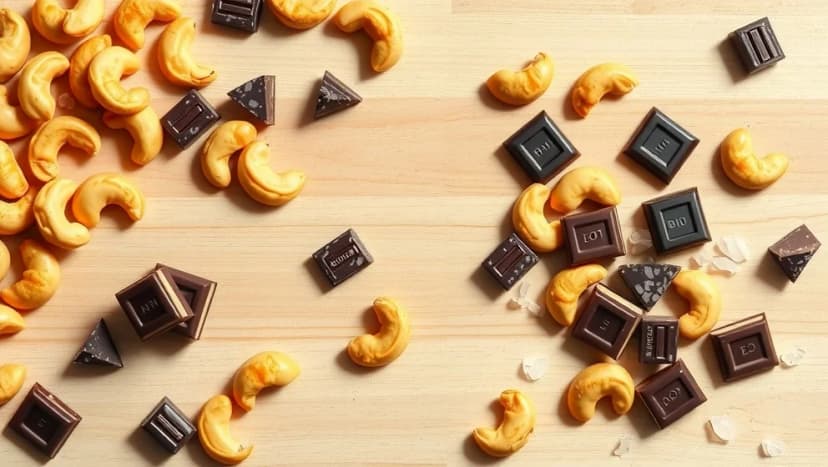 Smiling cashew salt choklad smakar verkligen gott