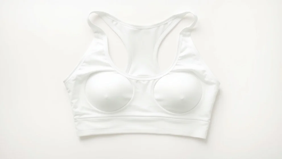 Vit sport bh för tjejer och kvinnor
