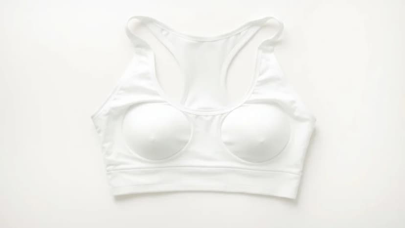 Vit sport bh för tjejer och kvinnor